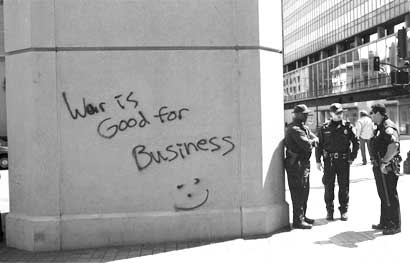 Oakland anti-war demonstration.