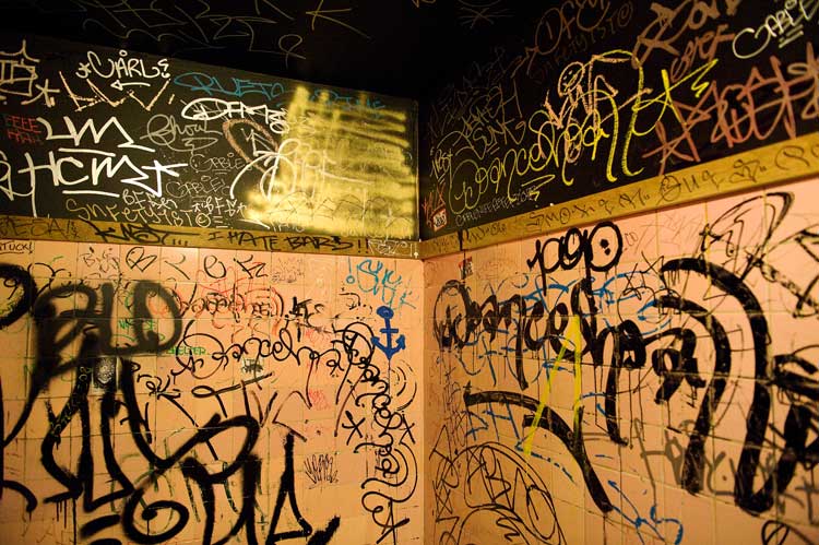 San Francisco 500 Club men's room.