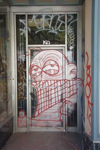 Near the corner of Grand and Broadway, Oakland.