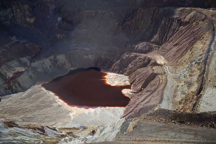 Open pit copper mine, Bisbee, AZ.