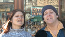 Zelig, Laurel and Brian, at the Telegraph Street Fair.