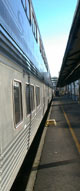 The Coast Starlight at the Portland station.