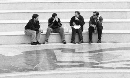In front of Oakland City Hall