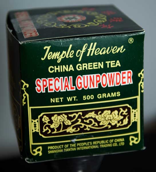 Special Gunpowder Green Tea.