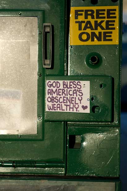 A news box in Oakland.