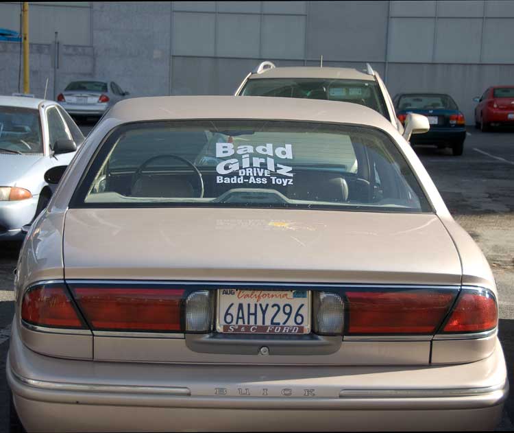 A parking lot off Broadway in Oakland.