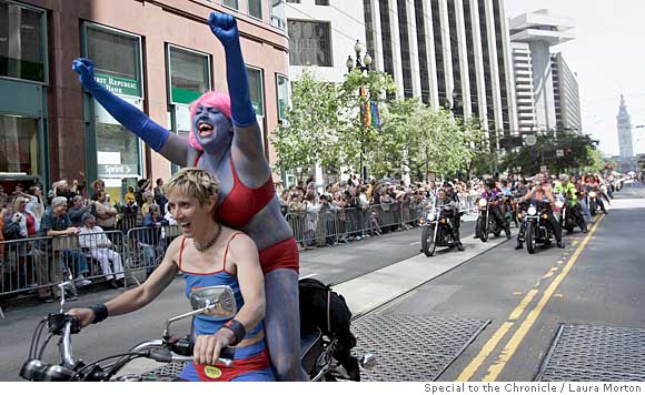 San Francisco Chronice 06/25/2007 front page: San Francisco 2007 Gay Pride Parade