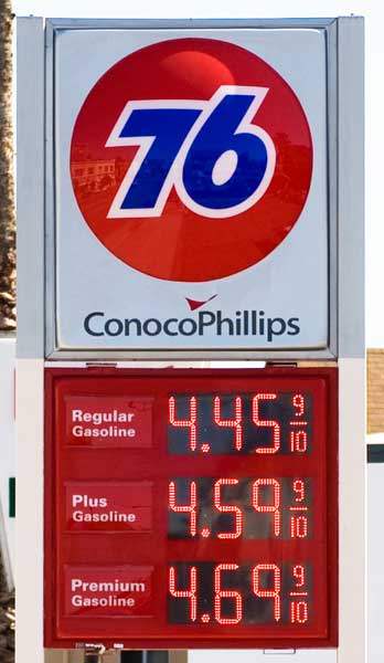June 10th gas prices in Oakland.