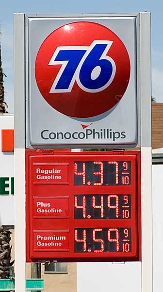 June 6th gas prices in Oakland.