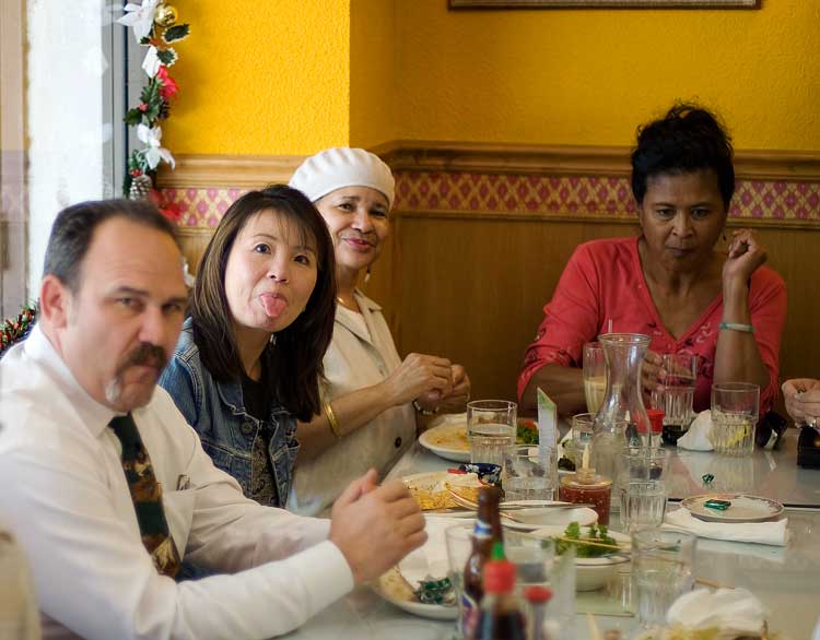 Lunch last Monday in Oakland.