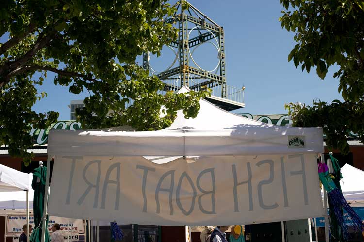 Salmon Aid today in Jack London Square.