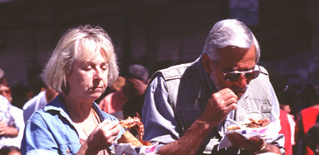 Blues festival in Oakland near Jack London Square.