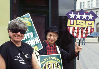 Primary election day, Oakland