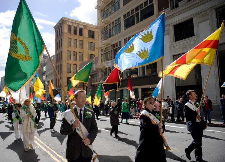 San Francisco St. Patrick's Day parade.