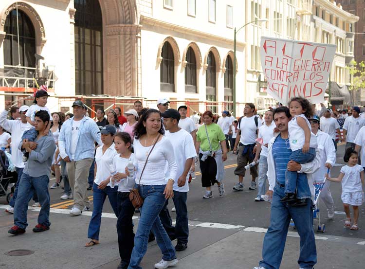 Oakland May Day Immigration Protest Parade.