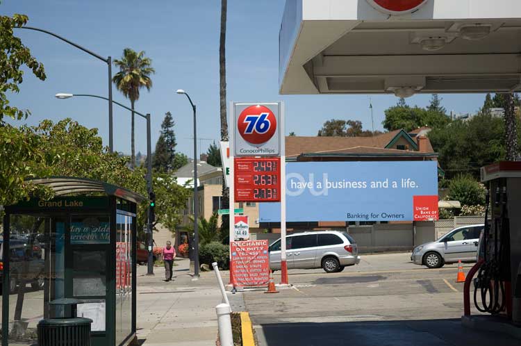 May 19th gas prices in Oakland.