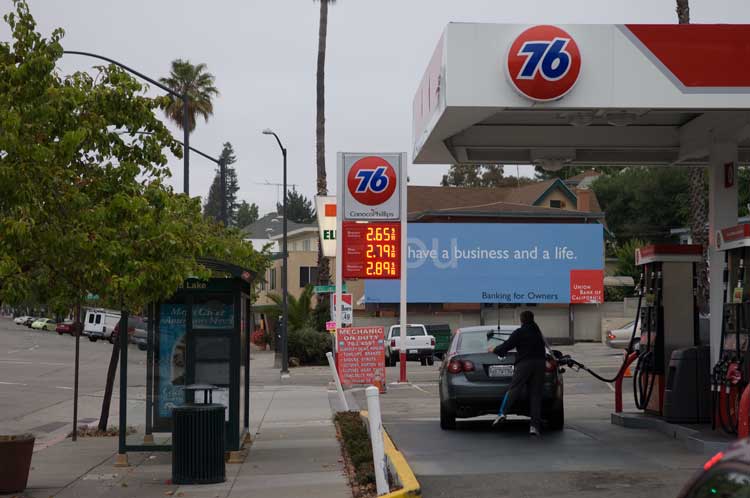 May 23rd gas prices in Oakland.