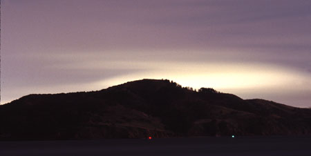 Angel Island from the Marin Headlands.