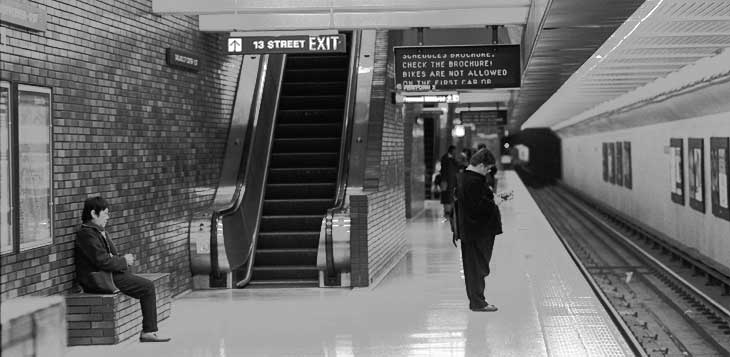 A BART station in San Francisco