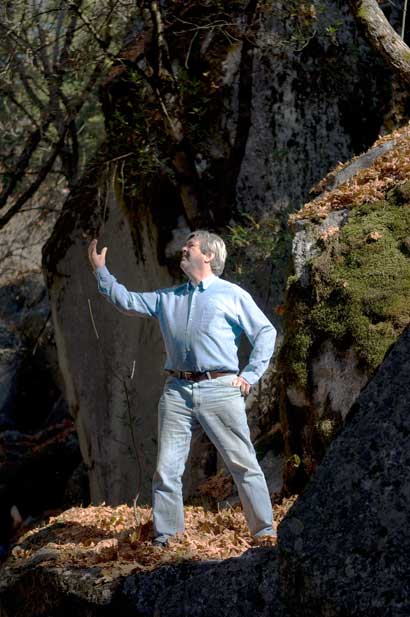 On the trail in Yosemite.