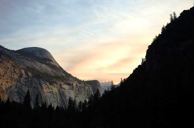 Morning in Yosemite Valley, California.