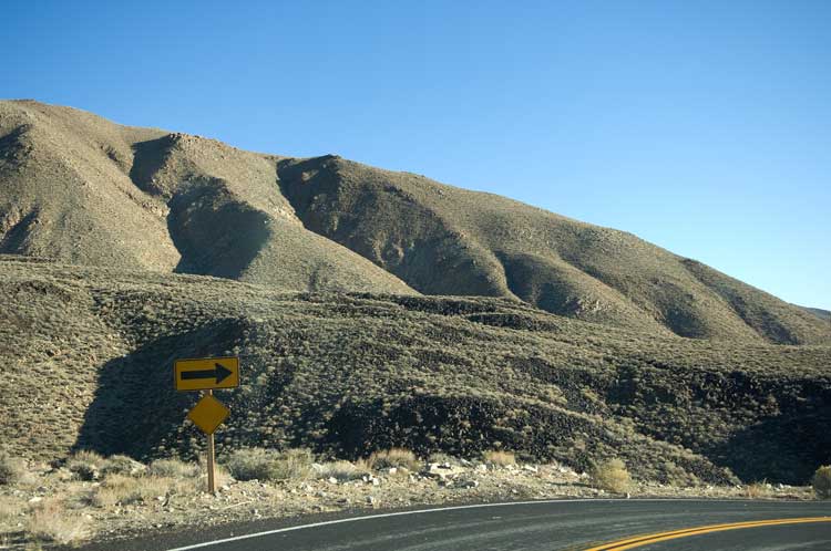 Heading out of Bishop, California.