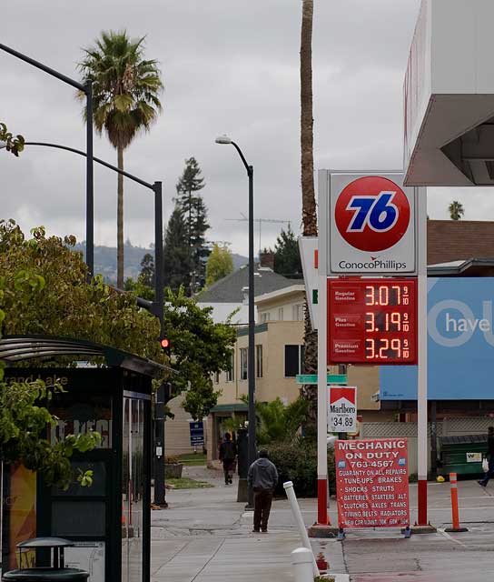 November 1st gas prices in Oakland.