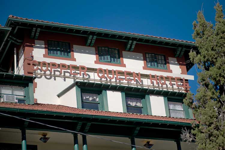 The Copper Queen hotel in Bisbee.