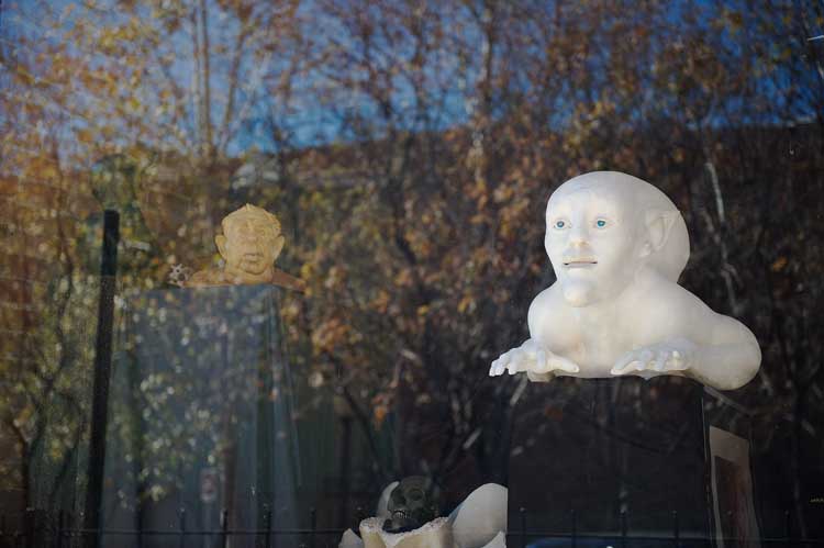 A studio window in Bisbee.