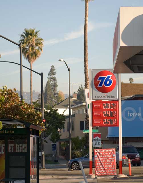 November 18th gas prices in Oakland.