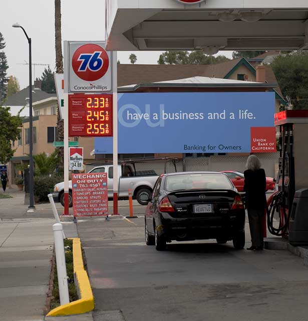 November 19th gas prices in Oakland.