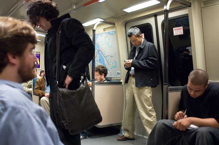 On BART leaving the Oakland 12th Street Station