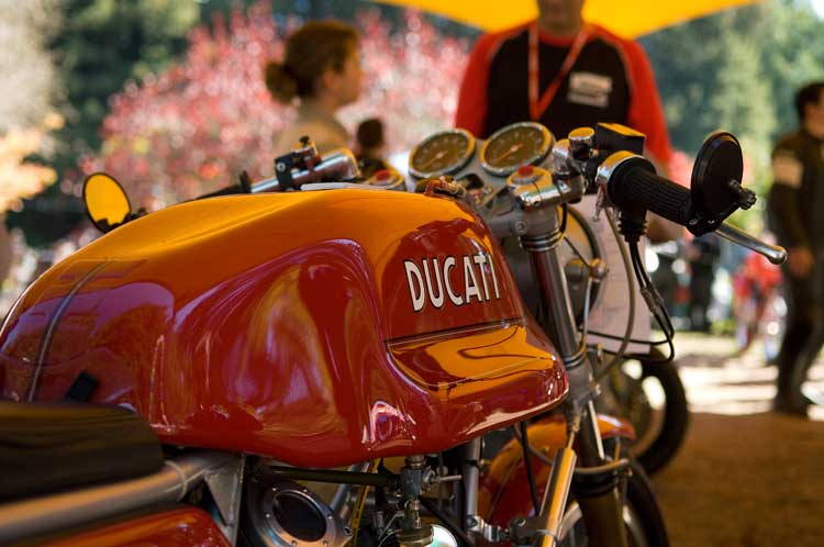 Ducati show at the La Honda Center, La Honda, California