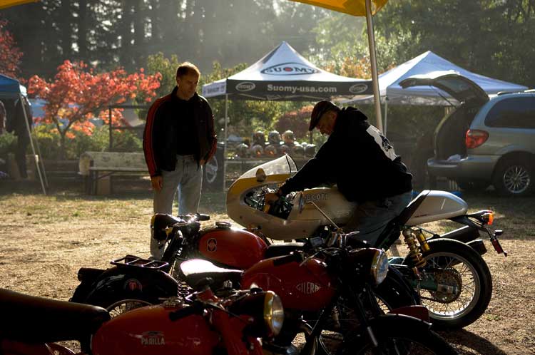 Ducati show at the La Honda Center, La Honda, California