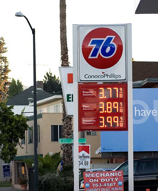 October 1st gas prices in Oakland.