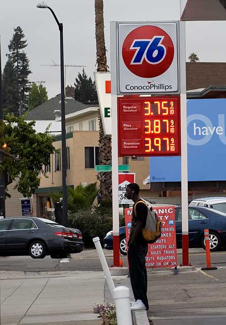 October 4th gas prices in Oakland.