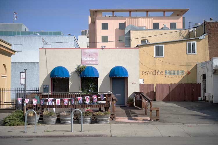 Coffee shop near 3rd Street and Broadway in Oakland.