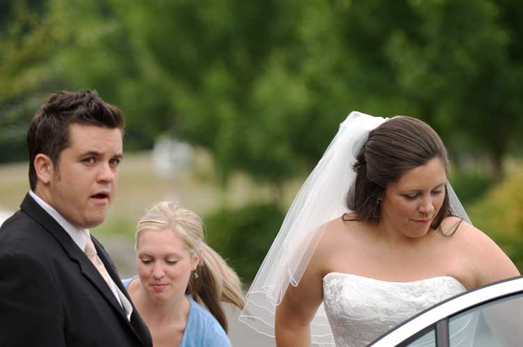 At a wedding in Seattle.