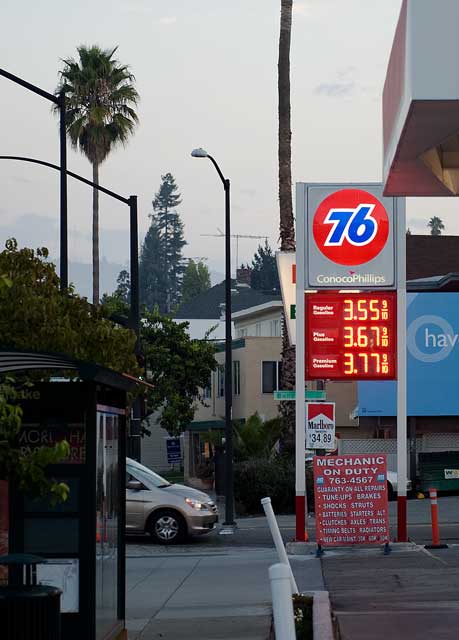 October 19th gas prices in Oakland.