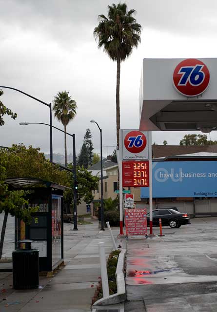 October 31st gas prices in Oakland.