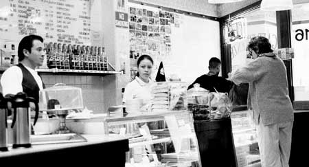 A coffee bar on Shattuck Avenue in Berkeley.